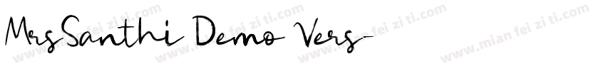 MrsSanthi Demo Vers字体转换